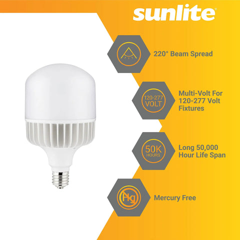 Led T42 Mega Bright High Lumen Corn Light Bulb 90W 750W Equivalent 10800 Lumen Mogul E39 Base 120 277V Non Dimmable