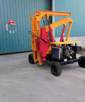 Beast Of A High Efficiency Pile Driver for Guardrail Posts and Road Construction Jobs with rugged steel frame