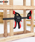 24 Inch Bar Clamp And 31 Inch Spreader Set For Woodworking Quick Release Clamps Pack Of 4 With Reversible Jaw Soft Pads in use