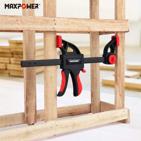 24 Inch Bar Clamp And 31 Inch Spreader Set For Woodworking Quick Release Clamps Pack Of 4 With Reversible Jaw Soft Pads in use