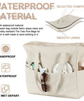 Waterproof Beach Tote Bag For Women Dope Ultra Roomy Extra Large Carry On With Wet Compartment showcasing striped design and pockets