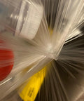 No Mess Clear Trash Bags Bulk Bundle One Thousand Count Seven To Ten Gallon Scent Free Garbage Liners, close-up view of garbage contents.
