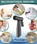 Handheld Bidet Sprayer For Toilet With Premium Stainless Steel Kit Anti Leaking Hose And Water Pressure Control