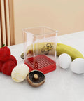Fruit Slicer Cup Speed Cutter For Strawberries Bananas Grapes Eggs Stainless Steel Cutter Inside Portable Kitchen Gadget