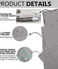 Ultralight Sleeping Bag Liner Travel Sheet Three Size Options For Backpacking Camping Hotels And Hostels Gray