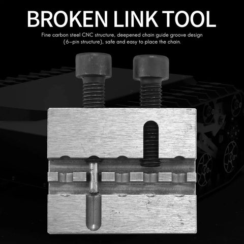 35 Chain Breaker Tool For Racing Chain Pin Removal And Pressing CNC Steel Construction Silver Finish Built For Precision
