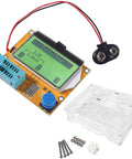Dope DIY Graphic Transistor Tester Kit With LCD Display showing components and compact case for prototyping and troubleshooting