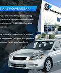 Powergear office building with a Honda Accord showcasing 12 Piece Front Suspension And Steering Kit With Lower Control Arms