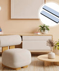 Self Adhesive PTFE Furniture Sliders 8 Pack Rectangle Glides Move Heavy Gear Smooth As Butter Chair Pads on a living room chair.