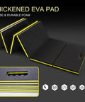 Foldable One Point Two Inch Thick Mechanic Kneeling Pad For Working Under Cars With Magnetic Creeper Handle Waterproof Floor Mat