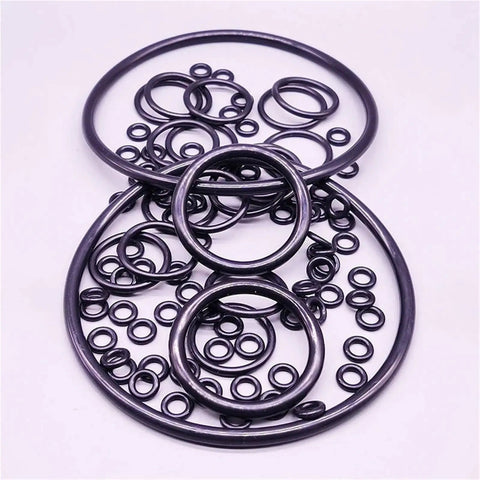 Pro Grade Nitrile O Ring Seal Gasket Kit DIY Friendly Assorted Sizes From 5mm To 420mm For Plumbing Automotive Industrial Equipment 1 To 10 Pieces Great For Sealing Leaks And DIY Projects. Black nitrile O-rings assorted sizes