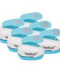 Six Shapes 1 Inch Paper Punches for Crafting Scrapbooking and Card Making, durable white punches with ergonomic handle in various shapes