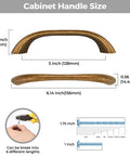 10 Pack Antique Brass Cabinet Pulls With Ergonomic Curved Grip For 5 Inch Kitchen Cabinets And Drawers Modern Layered Detailing Durable Metal Handles