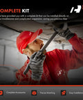 Mechanic installing 12-Piece Front Suspension Kit with Upper Control Arm and components for Honda CR-V 1997-2001 2.0L