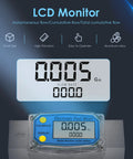 2-Inch Turbine Fuel Flow Meter Digital Readout For Diesel And Kerosene with electronic LCD display, heavy-duty aluminum alloy body.