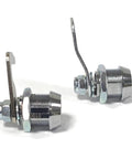 Dual Pack Tubular Cam Toolbox Lock Replacement Five Eighth Inch With Hook Cam Keyed Alike with Chrome Finish