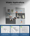 Top Shelf Self Adhesive Sound Proof Foam Panels For Walls Premium Acoustic Treatment For Podcast Rooms And Home Studios 12 Pack applied to wall with photos.