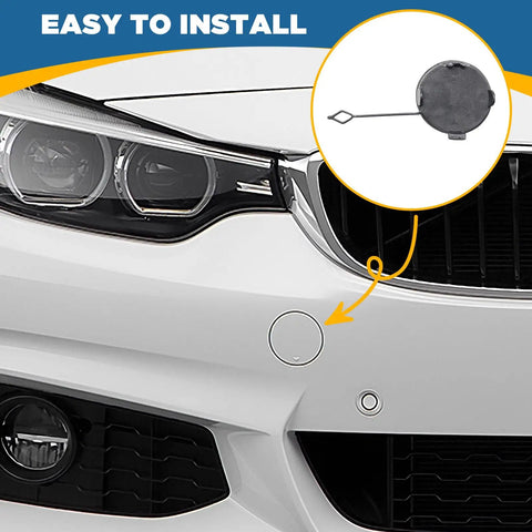 BMW Front Bumper Tow Hook Cover Right Passenger Side Easy Install For 4 Series M Sport F32 F33 F36 Gran Coupe 2014-2019