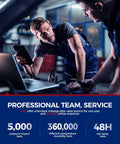 Mechanic using tablet for diagnostics with service statistics on professional testing.