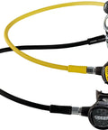 AC2 Compact Regulator Set With Octopus Compact All In One Dive Rig 1st Stage Piston 2nd Stage XS Compact Black And Yellow