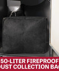 Heavy Duty Portable Metalworking Dust Collector Crushing Sawdust Clutter At 957 CFM Driven By 3 Horsepower Motor with fireproof dust bag.