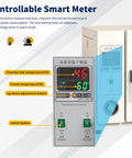 Controllable Smart Meter for Industrial Workhorse Horizontal Blast Drying Oven with temperature control and adjustment settings.