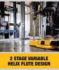 Worker using Rock Carbide SDS Plus Hammer Drill Bit One And One Eighth Inch By Eight Inch By Ten Inch for concrete drilling