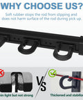 Garage Ceiling And Wall Mounted Fishing Rod Rack With Sliding Track Holds Up To Six Rods Expands To 12 Or More Poles