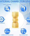 brass compression tube fitting 1/4 inch union with features like corrosion resistance, durability, heat and pressure resistance for plumbing projects.