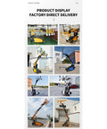 Various displays of Solid Mobile Hydraulic Vacuum Suction Cup Glass Lifter For Heavy Granite And Marble Sheets in use on job sites.