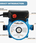 115V Water Recirculating Pump For Home Water Heater System Three Speed Control Three Quarter Inch Inlet Aluminum Housing