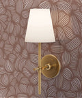 Total Room Glow Up Neutral Brown Silver Metallic Wallpaper With Eco Friendly Fibrous Texture And Shimmer Finish Made In Usa Paste The Wall Covering Modern Home Decor with wall sconce.
