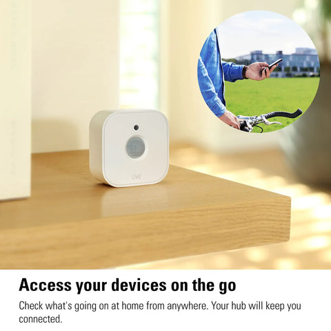 Super Smooth Wireless Smart Motion Sensor 3 Pack Wide Angle Indoor Outdoor Detection No Sweat Setup Works With Apple Home Alexa Google SmartThings Automate Your House Like A Pro Requires Thread Border Router on wooden shelf