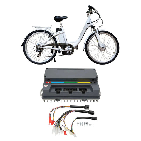 Beast Mode Power 800W To 2000W Sine Controller Electric Motorcycle Motor Kit IP67 Waterproof With PC Programmable ECU Motion Model For Parking Anti Theft And Tunable Performance on e-bike with controller and wiring