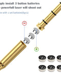 Easy In Sight Red Laser Boresighter For.25 Caliber Rifles Lets You Sight In Fast And Accurate For Hunting, batteries included
