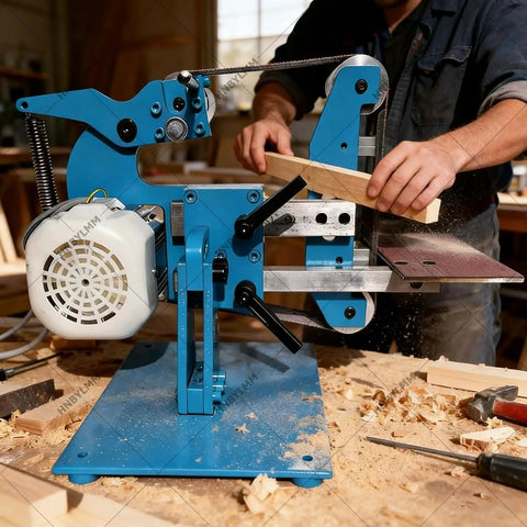 Heavy Duty Vertical And Horizontal Belt Sander With Brushless Motor And Digital Display Kicks Butt At Shaping Wood And Metal delivering smooth finishes.