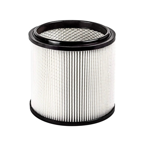 Fine Dust HEPA Cartridge Filter And Retainer For Vacuum Cleaners, Fits Most 5 To 20 Gallon Units, Captures Allergens, Mold Spores And Pollen, No Fuss Install Keeps Floors Clean And Dust Free