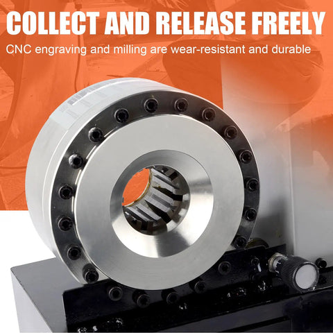 Pro Grade Hydraulic Hose Crimping Machine With 8 Dies Set For Automotive Repair Excavators Farm And Construction Equipment Portable 110V Heavy Duty Crimper Tool On The Job Workhorse, steel die head