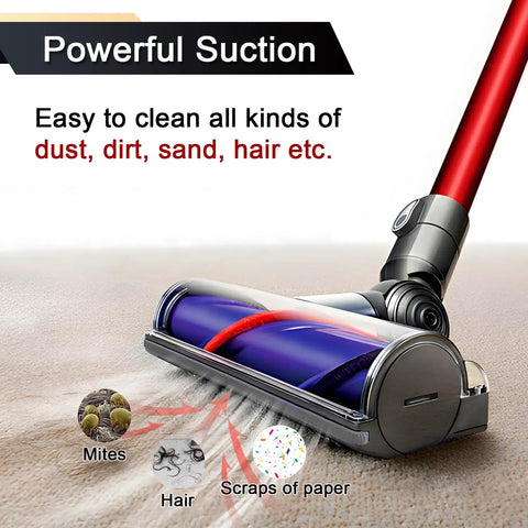 Dyson Direct Drive Motorhead Cleaner Head Replacement for V6 DC58 DC59 DC62 DC72 DC74 Vacuums on carpet with suction power