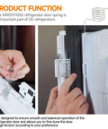 Two Pack Fridge Door Springs For Vertical Frame Hinges Replacement PS6011724 And 3031611 installation in GE refrigerator