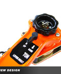 Manual Lever Block Chain Hoist 3 Ton 6000 Lbs Come Along 10 Ft 3 M With Hook close-up showing control lever in orange design