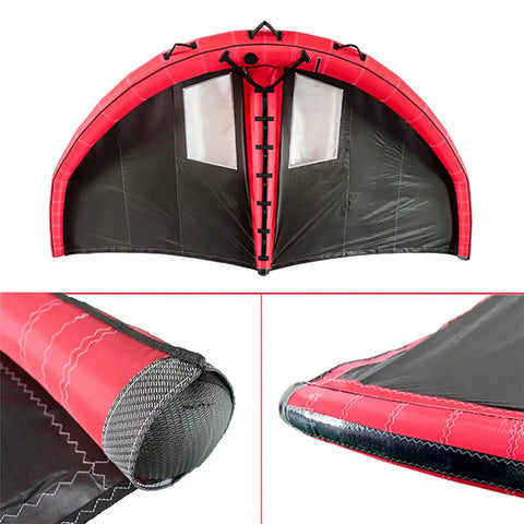 Inflatable Wing Surfing Kite for Wind Foiling and Water Sports, Handheld Foil Wing Kite With Window View and Ergonomic Handle