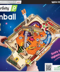 DIY Pinball Machine For Kids 8 To 14, Arcade Grade, No Screen STEM Toy packaging showing colorful parts and instructions