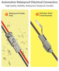 10 AWG 2 Pin DTP Connector Kit 2 Way Automotive Waterproof Electrical Connectors Heavy Duty For Car Truck Boat LED