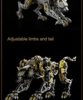 3-D Metal Cheetah Model Building Kit For Adults, Steampunk Leopard Challenge with adjustable limbs and tail