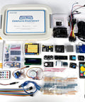 Awesome All In One UNO R3 Arduino Starter Kit With Tutorial For Teens And Adults, 65 Module Types And 200 Plus Components, IDE Compatible STEM Robotics Coding Kit For Hands On Projects Plug And Play. kit parts laid out in case