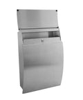 Built Tough Heavy Duty Wall Mounted Stainless Mailbox With Locking Keyed Security Industrial Grade 304 Brushed Stainless Steel Modern Minimalist Design For Home Or Office Secure Mail Drop Durable Wall Fixture