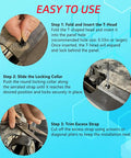 Easy to use guide for Heavy Duty Universal Nylon Cable Ties With Pin And Button Lock, showing steps to insert and lock the tie.