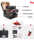 Powerful Brushless RC Helicopter With 6CH 2.4G Remote For Adults, kit parts and branded packaging, ideal for hobbyists