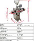 Heavy Duty Automatic Paste And Liquid Filling Machine With Solid Servo Pneumatic Drive And Long Conveyor Belt Built Like A Tank For Gooey Sauces Honey Milk And Thick Blends With No Sweat One Hundred To One Thousand Ml Range with stainless steel construction.